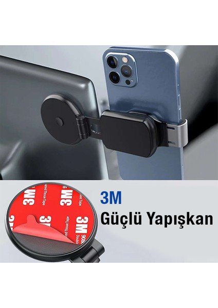 Bilgisayar Monitörü Yan Cep Telefonu Yuvası Manyetik Telefon Tutucu Çift Ekran Tüm Modellere Uyumlu