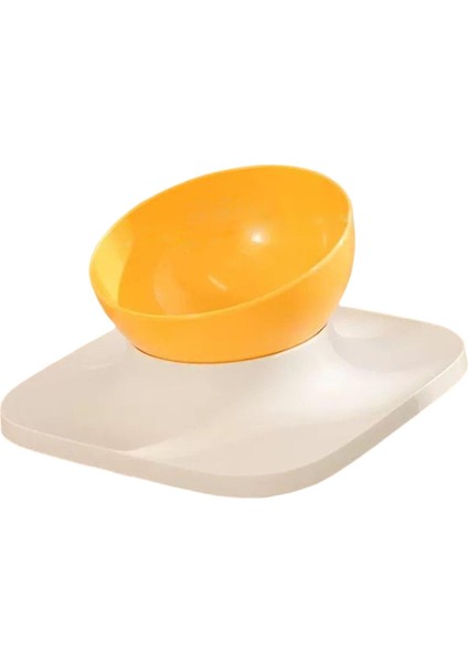 Cat Bowl Pet Bowl 15 ° Eğimli Yükseltilmiş Besleme Istasyonu Su Içme Kasesi Sarı 1 Kase (Yurt Dışından) indirimleri