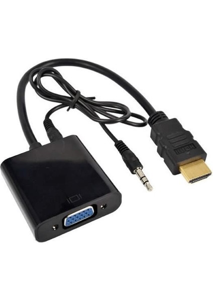 HDMI To VGA Dönüştürücü + Ses Kablosu