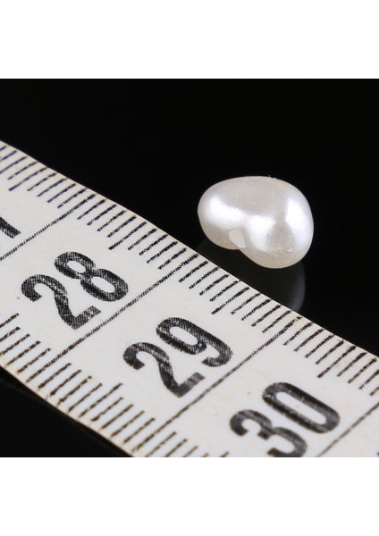 25 Gram - Beyaz Renk Yamuk Inci Boncuk, Lüks Barok Yamuk Inci, ( 25GR - 120-125 Adet Arası ) fırsatları