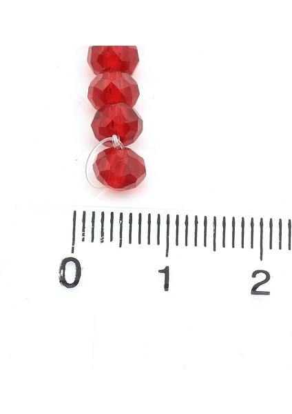 Hobi Dünya 6 mm Bordo Kristal Cam Boncuk modelleri