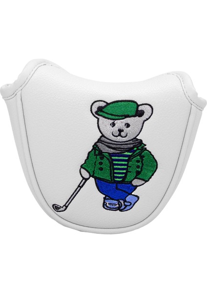 Golf Mallet Putter Head Cover Golf Protector Pu Moda Golf Kulübü Headcover Beyaz (Yurt Dışından) fırsatları