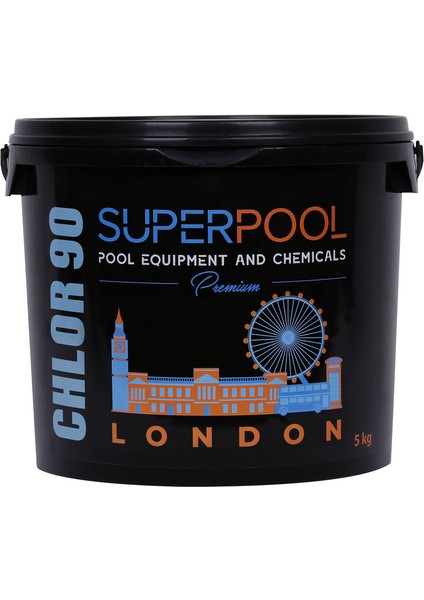 Premium Black Edition 5 kg Toz Klor Havuz Kimyasalı London