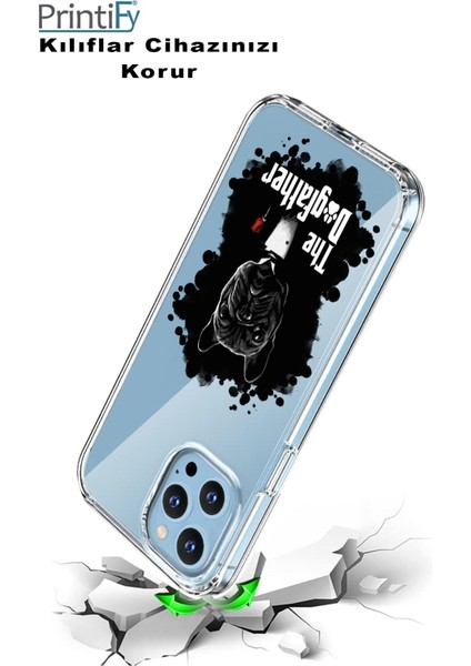 Apple iPhone 11 Uyumlu Kapak Dogfather Tasarımlı Şeffaf Silikon Kılıf modelleri
