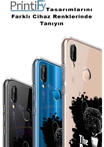 Apple iPhone 11 Uyumlu Kapak Dogfather Tasarımlı Şeffaf Silikon Kılıf fırsatları