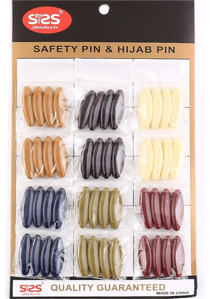 48 Adet Renkli Türban Eşarp Şal Klips Toka Iğnesi fiyatları