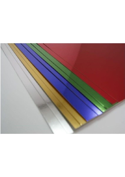 Turuncu 50X70 Metalik Aynalı Fon Kartonu 5 Adet 1 Paket Artlantis Aynalı Metalik Fon Kartonu