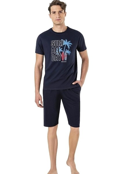 6009 Erkek Şortlu Kısa Kollu Pijama Takım modelleri