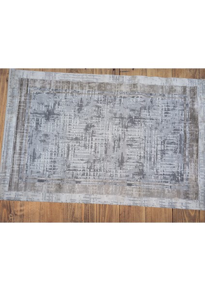 Diamond Halı 25005A Koyu Bej Koyu Bej Model 200*280 Polip Leke Tutmaz Modern Çizgi