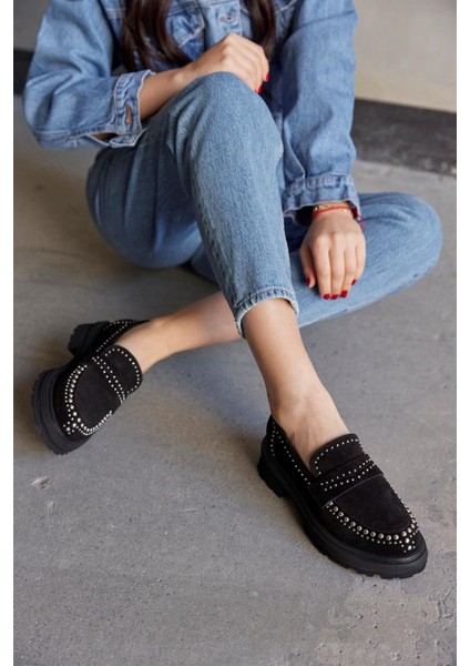 Rosy Süet Troklu Kadın Loafer modelleri
