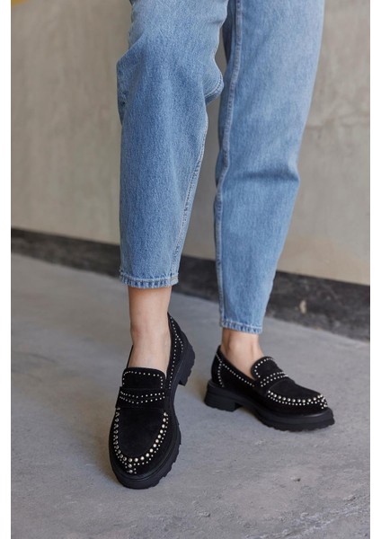 Rosy Süet Troklu Kadın Loafer fırsatları
