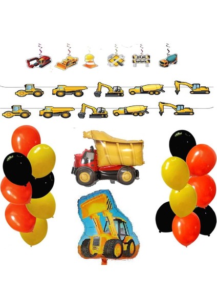 Inşaat Temalı Doğum Günü Seti