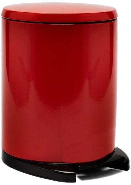 Cigo Kırmızı Içi Kısım Siyah 6litre Çöp Kovası