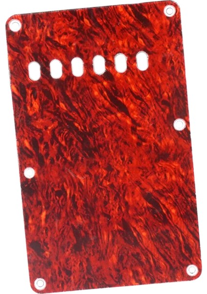 Elektro Gitar Aksesuar Değiştirmeleri Için 6 Delik Pickguard Arka Plaka Koyu Kırmızı (Yurt Dışından) fırsatları