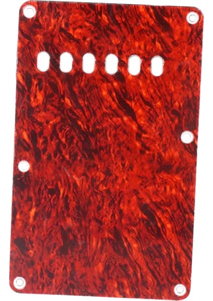 Elektro Gitar Aksesuar Değiştirmeleri Için 6 Delik Pickguard Arka Plaka Koyu Kırmızı (Yurt Dışından) indirimleri