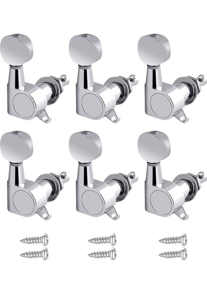 6x Pegs Mühürlü Mükemmel Uygun Gitar Aksesuarları Argent 6r (Yurt Dışından) indirimleri