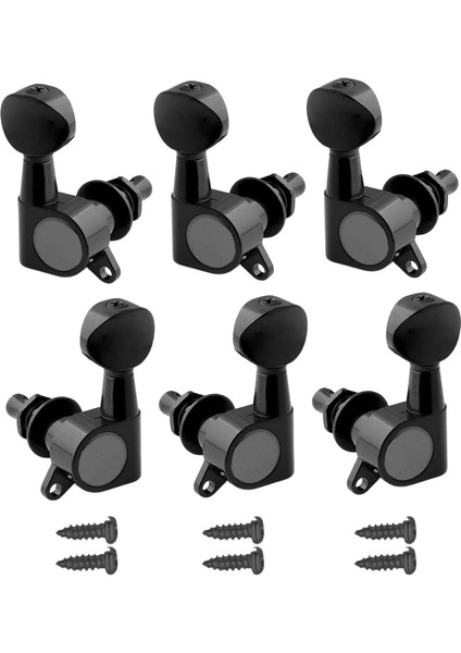 6x Pegs Mühürlü Mükemmel Fit Gitar Aksesuarları Siyah 3L3R (Yurt Dışından) fırsatları