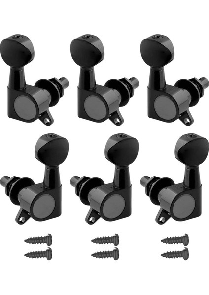 6x Pegs Mühürlü Mükemmel Fit Gitar Aksesuarları Siyah 3L3R (Yurt Dışından) indirimleri