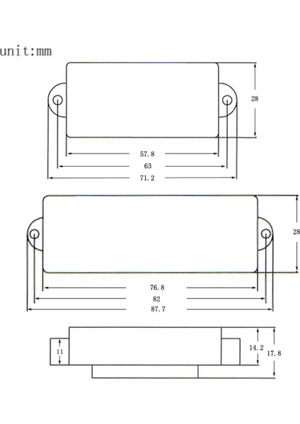 2pcs String Bas Pickup Hassas Elektrik Bas Pickups Vemin Ukulele Banjo (Yurt Dışından) fiyatları