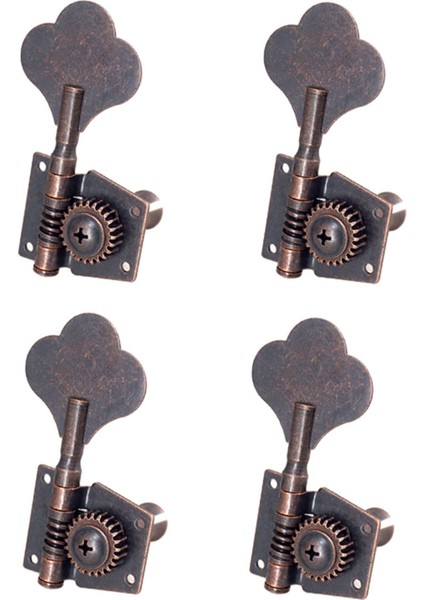 4pcs Bas Gitar Için Bas Tuner Mandallarını Açtı Elektro Gitar Halk Guitars 4r Kırmızı Bronz (Yurt Dışından)