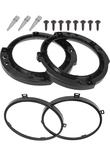 2007-2017 Siyah Için 2 Adet Far Montaj Braketi Yuvarlak (Yurt Dışından) indirimleri