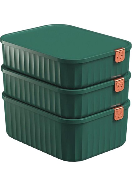 3x Çekmece Organizatör Çorap Iç Çamaşırı Kayışları Dolap Saklama Kutuları Yeşil (Yurt Dışından)