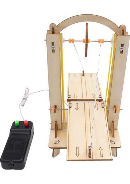 Elektrikli Bilim Oyuncak Hediyesi El Yapımı Asansör Köprüsü Montaj Modeli (Yurt Dışından)
