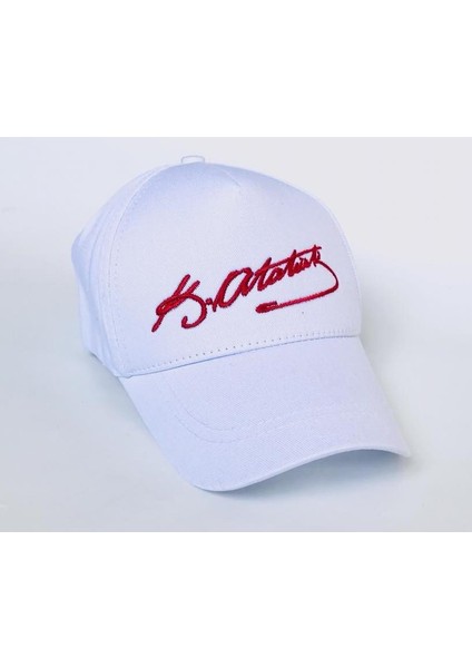 Salarticaret Unisex Atatürk Imza Nakışlı Unisex Standart Şapka