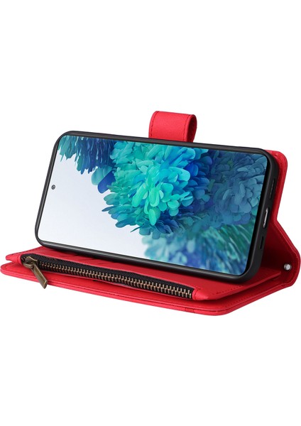 Tam Koruma Şeritleri Baskılı Cilt Touch Cüzdan Stand Deri Kapak Kart Yuvaları Samsung Galaxy S20 Fe 2022/S20 FE/S20 Fe 5G/S20 Lite (Yurt Dışından)