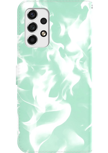 Pu Deri + Tpu Telefon Folio Flip Kapak Sis Baskı Cüzdan Stand Samsung Galaxy A73 5g Için Cep Telefonu Kılıfı (Yurt Dışından) modelleri
