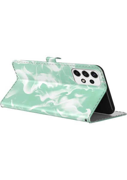 Pu Deri + Tpu Telefon Folio Flip Kapak Sis Baskı Cüzdan Stand Samsung Galaxy A73 5g Için Cep Telefonu Kılıfı (Yurt Dışından) fırsatları