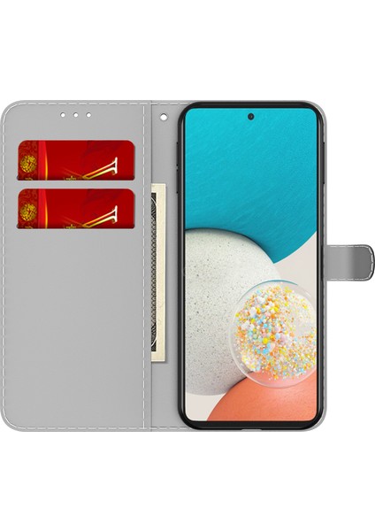 Pu Deri + Tpu Telefon Folio Flip Kapak Sis Baskı Cüzdan Stand Samsung Galaxy A73 5g Için Cep Telefonu Kılıfı (Yurt Dışından) indirimleri