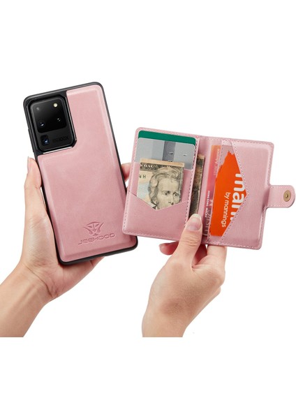 Samsung Galaxy S20 Ultra 4G/S20 Ultra 5g Söndürülebilir Telefon Kapağı Cüzdan Kickstand Manyetik Deri Kaplamalı Tpu Kılıfı (Yurt Dışından) indirimleri