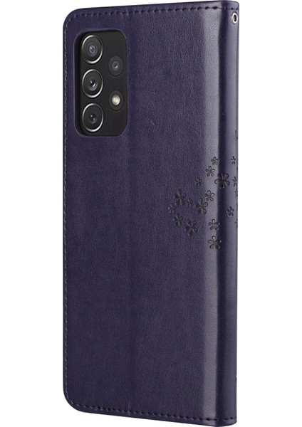 Baykuş Ağacı Deseni Baskılı Manyetik Toka Tpu ve Pu Deri Telefon Kılıfı Samsung Galaxy A73 5g Için Kayışlı Cüzdan Kapağı (Yurt Dışından) fırsatları