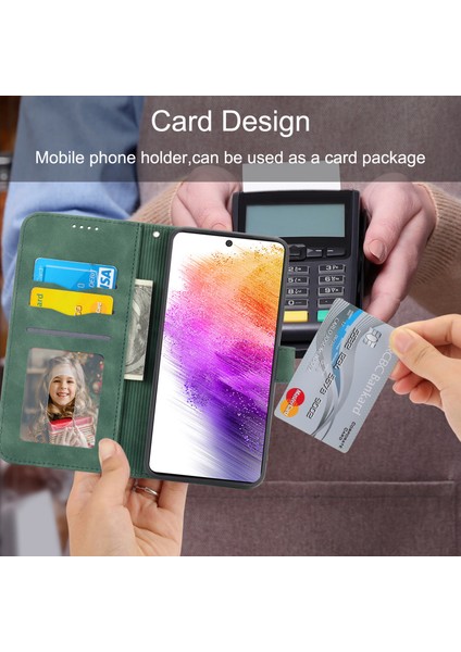 Samsung Galaxy A73 5g Için Cep Telefonu Kılıfı, Çizgiler Baskılı Stand Cüzdan Telefon Deri Kapağı (Yurt Dışından) modelleri