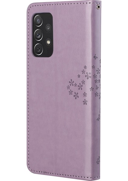 Baykuş Ağacı Deseni Baskılı Manyetik Toka Tpu ve Pu Deri Telefon Kılıfı Samsung Galaxy A73 5g Için Kayışlı Cüzdan Kapağı (Yurt Dışından) fırsatları