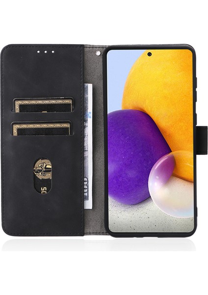 Cilt Touch Duygu Pu Deri + Tpu Telefon Kapak Stand Samsung Galaxy A73 5g Için Cüzdan Kabuğu Cep Telefonu Kılıfı (Yurt Dışından) indirimleri