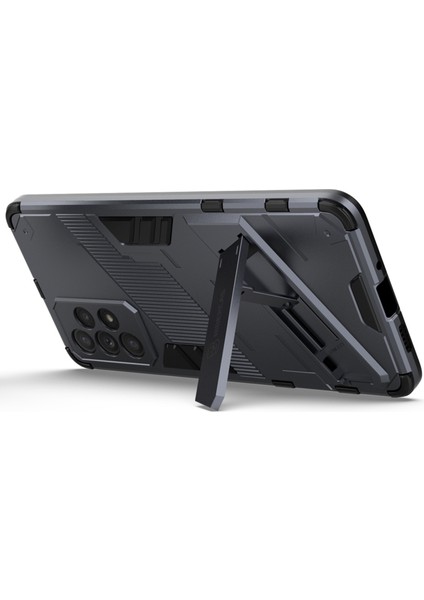 Samsung Galaxy A73 5g Için Eller Kickstand Tasarım Anti-Fall Anti-Fall Koruma Tpu + Pc Hybrid Telefon Kılıf Kabuğu (Yurt Dışından) modelleri