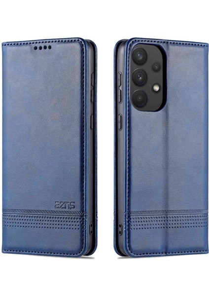 Samsung Galaxy A73 Için Azns 5g Katlanabilir Stand Dokulu Deri Telefon Kılıfı Manyetik Otomatik Absorbed Anti-Fall Anti Koruyucu Cüzdan (Yurt Dışından) fiyatları