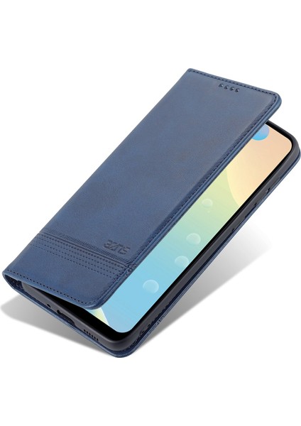 Samsung Galaxy A73 Için Azns 5g Katlanabilir Stand Dokulu Deri Telefon Kılıfı Manyetik Otomatik Absorbed Anti-Fall Anti Koruyucu Cüzdan (Yurt Dışından) indirimleri