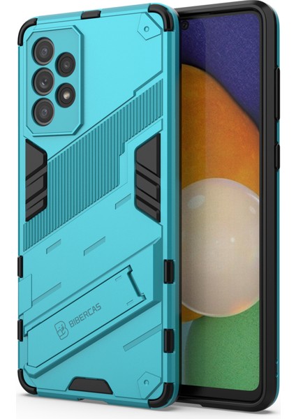 Samsung Galaxy A73 5g Için Eller Kickstand Tasarım Anti-Fall Anti-Fall Koruma Tpu + Pc Hybrid Telefon Kılıf Kabuğu (Yurt Dışından)