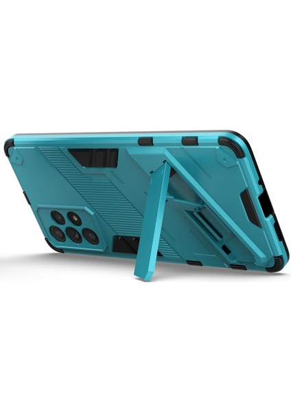 Samsung Galaxy A73 5g Için Eller Kickstand Tasarım Anti-Fall Anti-Fall Koruma Tpu + Pc Hybrid Telefon Kılıf Kabuğu (Yurt Dışından)