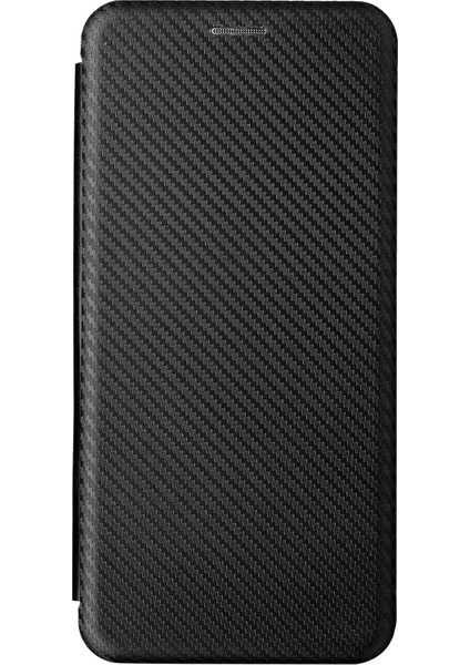 Karbon Fiber Doku Kart Tutucu Telefon Kılıfı Katlanabilir Stand Pu Deri Kapak Samsung Galaxy A73 5g (Yurt Dışından)