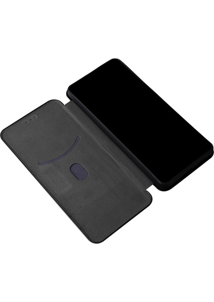 Karbon Fiber Doku Kart Tutucu Telefon Kılıfı Katlanabilir Stand Pu Deri Kapak Samsung Galaxy A73 5g (Yurt Dışından)