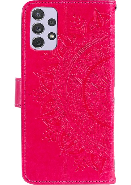 Stand Cüzdan Fonksiyonu Pu Deri Telefon Folio Flip Kapak Kılıfı Samsung Galaxy A73 5g Için Kayış (Yurt Dışından) fırsatları