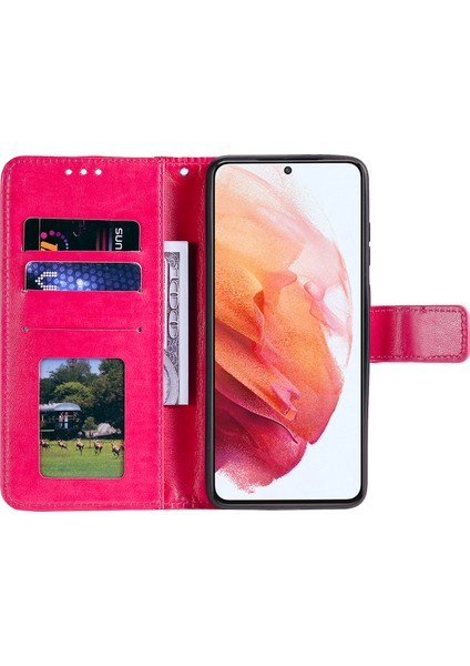 Stand Cüzdan Fonksiyonu Pu Deri Telefon Folio Flip Kapak Kılıfı Samsung Galaxy A73 5g Için Kayış (Yurt Dışından) indirimleri