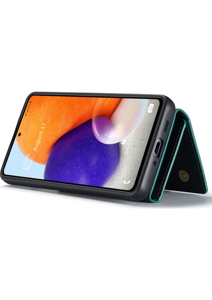 Samsung Galaxy A73 5g Için Damla Korumalı Iyi Korumalı Destek Kablosuz Şarj Çıkarılabilir 2'si 1'ör Cüzdan Cep Telefonu Kılıfı (Yurt Dışından)