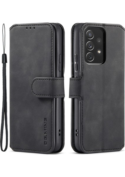 Stand Cüzdan Tasarım Retro Tarzı Pu Deri Kapak Samsung Galaxy A53 5g Için Iç Yumuşak Tpu Telefon Kılıfı (Yurt Dışından)