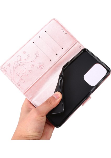 Samsung Galaxy A73 Için 5g Kelebek Çiçeği Baskılı Cüzdan Telefon Kılıfı Pu Deri Folio Flip Kapak Stand/kayış (Yurt Dışından) fırsatları