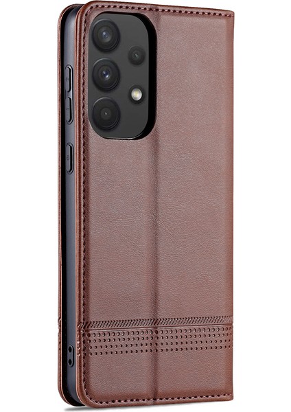 Pu Deri Cüzdan Flip Kasa Manyetik Absorpsiyon Katlama Samsung Galaxy A53 5g Için Koruyucu Kapak (Yurt Dışından)